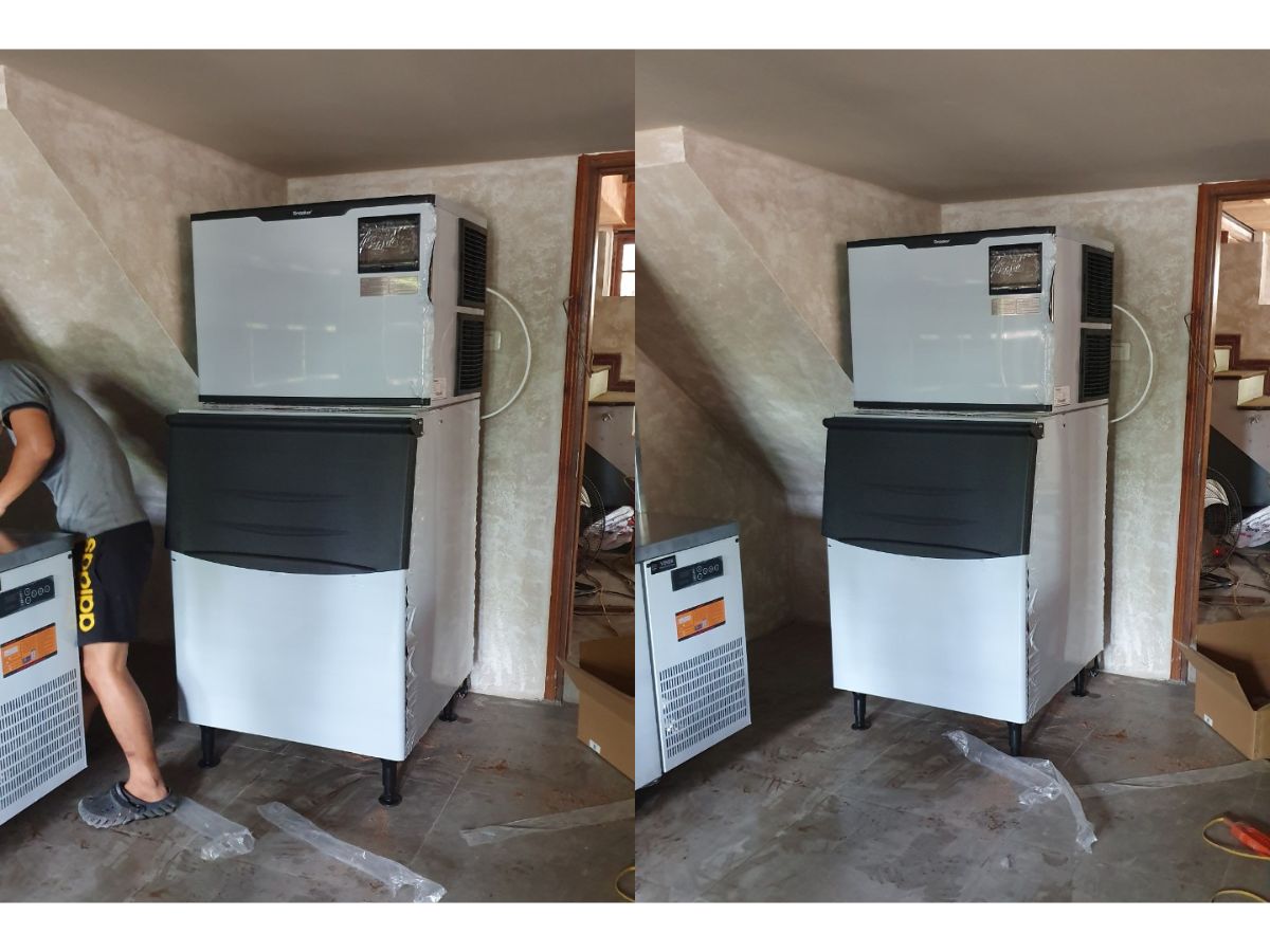 hình ảnh thực tế máy làm đá viên TurboGold TGI-1000C