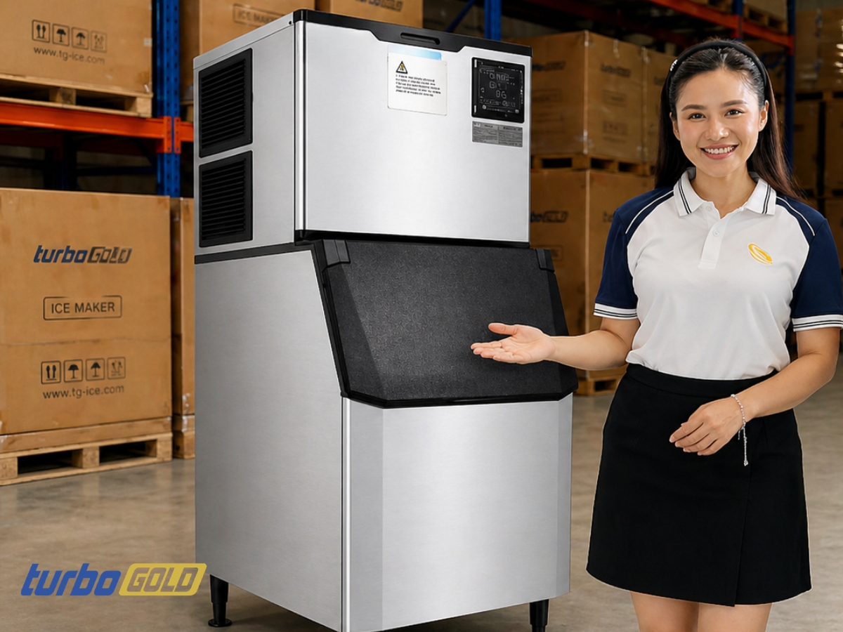 Máy làm đá viên 300kg TurboGold TGI-700C 4 TurboGold TGI-700C 300kg/ngày