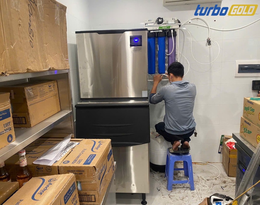 Xem xét không gian lắp đặt máy làm đá trước khi mua