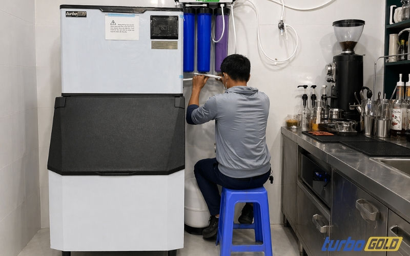 Chọn mua máy làm đá công nghiệp tại TurboGold