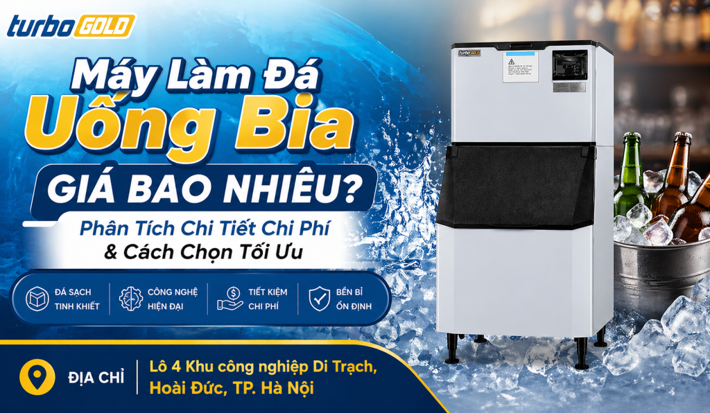 Máy làm đá uống bia giá bao nhiêu