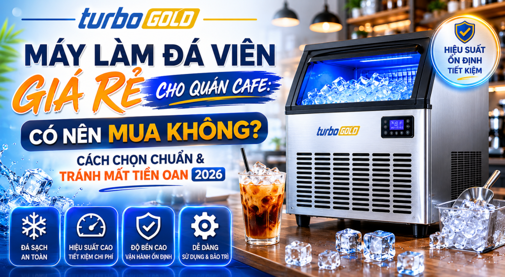Máy làm đá viên giá rẻ cho quán cafe – 2026 Có nên mua không? 1 Máy làm đá viên giá rẻ cho quán cafe có nên mua không?