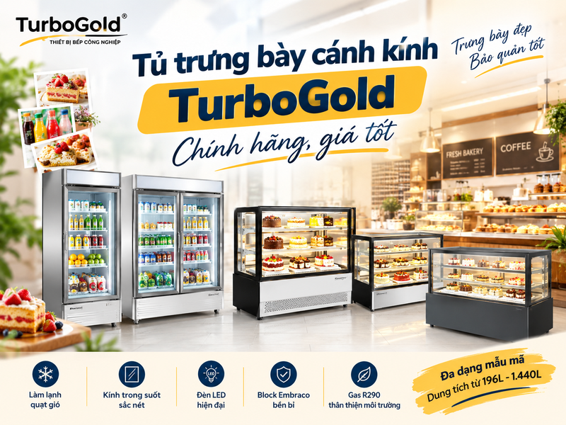 Tủ trưng bày cánh kính TurboGold chính hãng, giá tốt 2026 1 Tủ trưng bày cánh kính TurboGold chính hãng, đa dạng mẫu mã