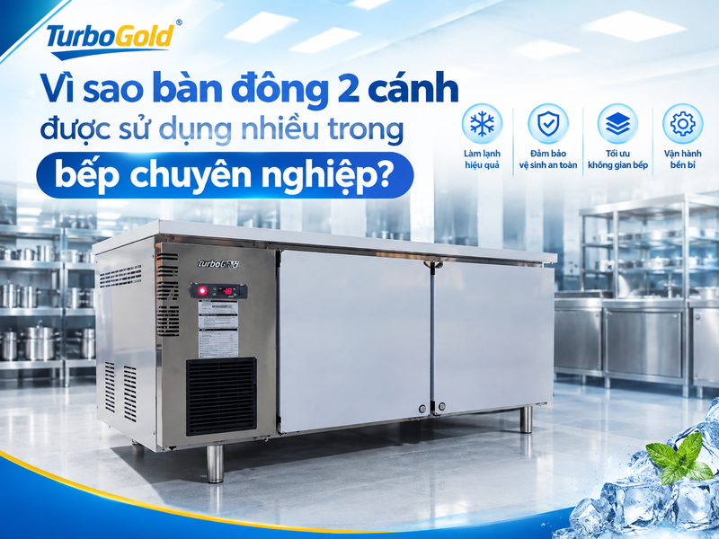 Bàn Đông 2 Cánh Inox - Kinh Nghiệm Chọn Mua & Sử Dụng 2 Bàn đông 2 cánh TurboGold cho bếp chuyên nghiệp, thiết kế inox tiện dụng và tối ưu không gian