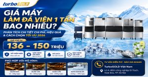 Giá máy làm đá viên 1 tấn